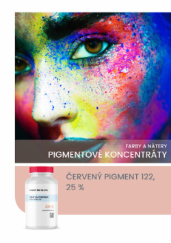 ČERVENÝ PIGMENT 122, 25 %