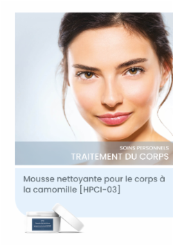 Mousse nettoyante pour le corps à la camomille [HPCI-03]