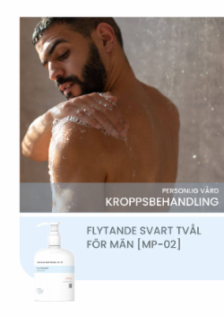 FLYTANDE SVART TVÅL FÖR MÄN [MP-02]