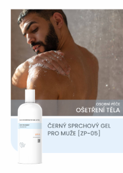 ČERNÝ SPRCHOVÝ GEL PRO MUŽE [ZP-05]