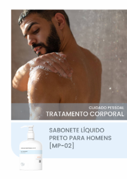 SABONETE LÍQUIDO PRETO PARA HOMENS [MP-02]