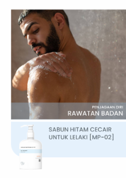 SABUN HITAM CECAIR UNTUK LELAKI [MP-02]