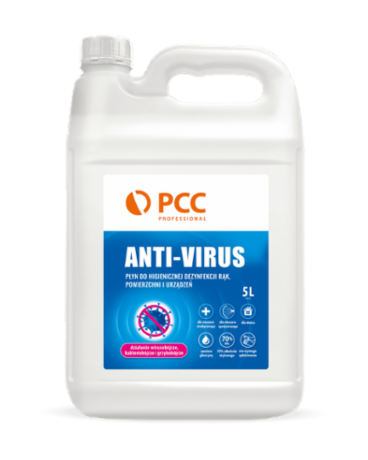 PCC PROFESSIONAL ANTI-VIRUS Liquid for hygienic disinfection of hands, surfaces and devices