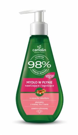 CAMOLIN® Увлажняющее и успокаивающее жидкое мыло с ароматом ревеня 300мл