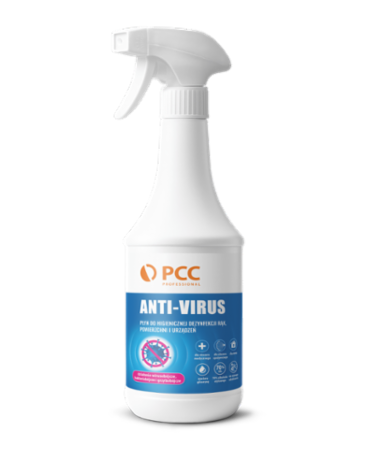 PCC PROFESSIONAL ANTI-VIRUS Liquid for hygienic disinfection of hands, surfaces and devices