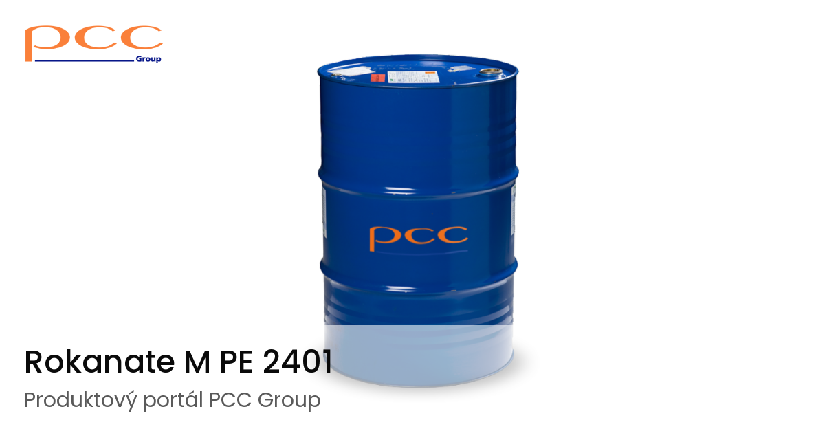 Pcc Math 63 Rokanate M PE 2401 - isokyanátová složka - produktový portál PCC Group.