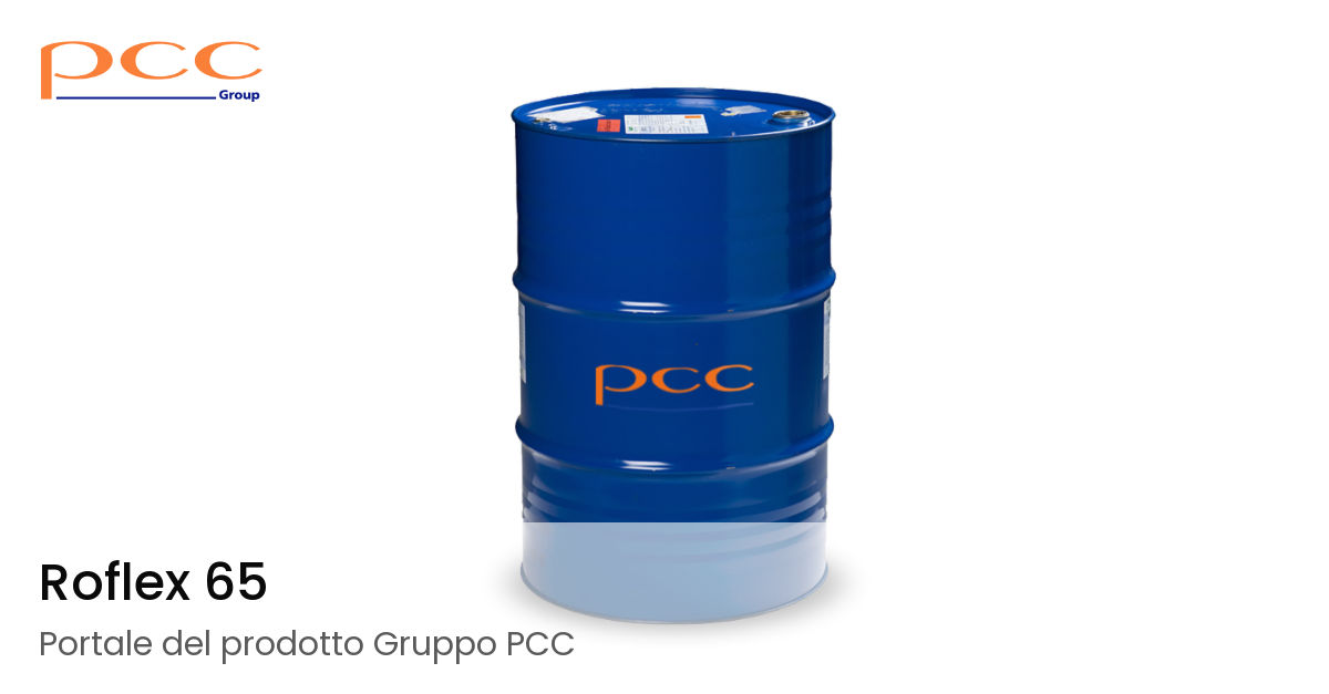 Plastificante a base di Roflex 65 - PCC Group