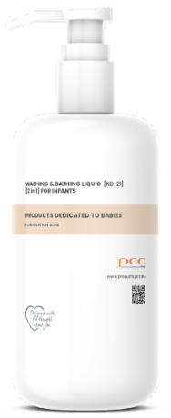 น้ำยาล้างและอาบน้ำ 2 in 1 สำหรับทารก [KD-21]