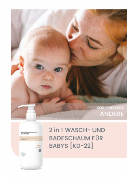 2 in 1 WASCH- UND BADESCHAUM FÜR BABYS [KD-22]