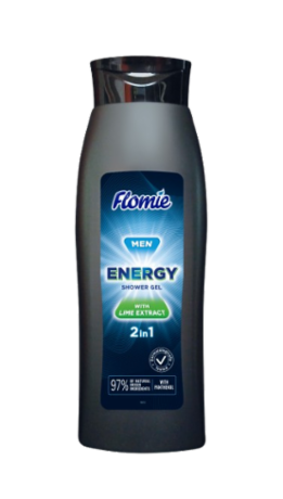 Gel de ducha 2 en 1 Flomie MEN con extracto de lima 500 ml