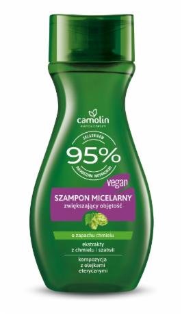 CAMOLIN® Shampoo micelar que aumenta o volume com um aroma de lúpulo de 265ml